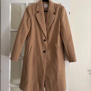 Zara Camel Button-Up Coat NWOT - Size M